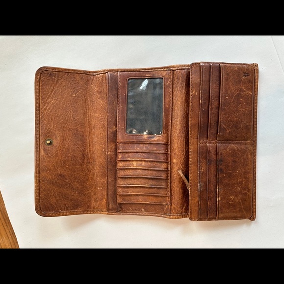 Frye Melissa Trifold Antique Leather Wallet - Picture 2 of 4